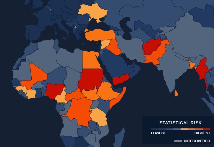 Statistical Risk Assessment Results 2016 Map