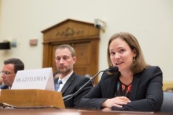 Andrea Gittleman, Program Manager, Simon-Skjodt Center for the Prevention of Genocide, testifies before a House Foreign Affairs subcommittee.