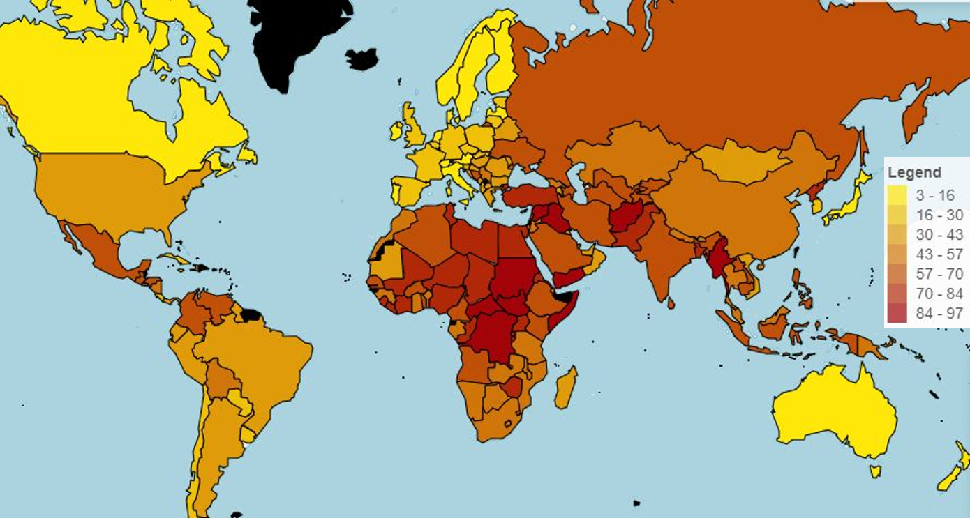 Wikisurvey Results as a heatmap.