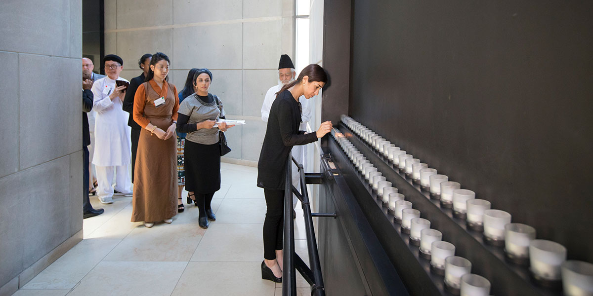 Participants of the 2019 International Religious Freedom (IRF) Ministerial tour the Permanent Exhibit. July 15, 2019.