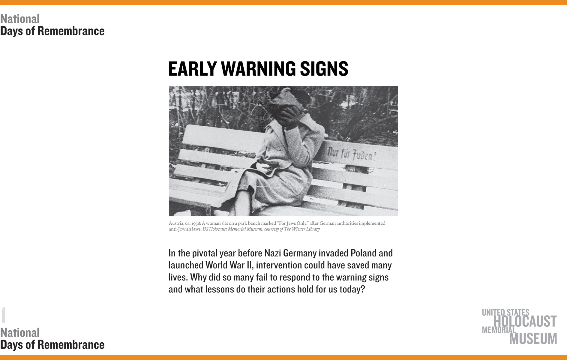 Early Warning Signs