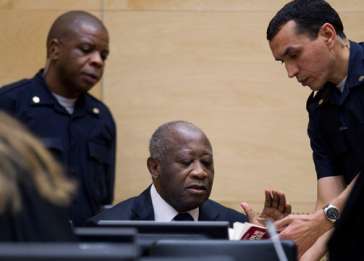 Former President Gbagbo Appears before Court at The Hague. December 5, 2011.