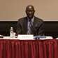 (Left to right) Susan Benesch, Frank LaRue, Mike Abramowitz, Adama Dieng, George Weiss, and Aidan White spoke at the event.