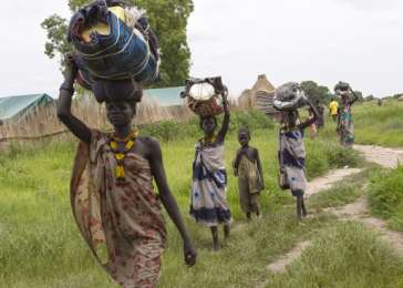 Murle IDPs on the outskirts of Gumuruk, South Sudan, on July 18, 2013. <i>UN Photo/Martine Perret</i>