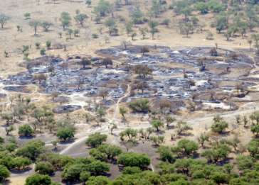 The village of Fertait, burned to the ground, in South Sudan’s Jonglei State. January 7, 2012.