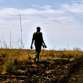 A SPLM-N solider on patrol at the outskirts of the Nuba Mountains.