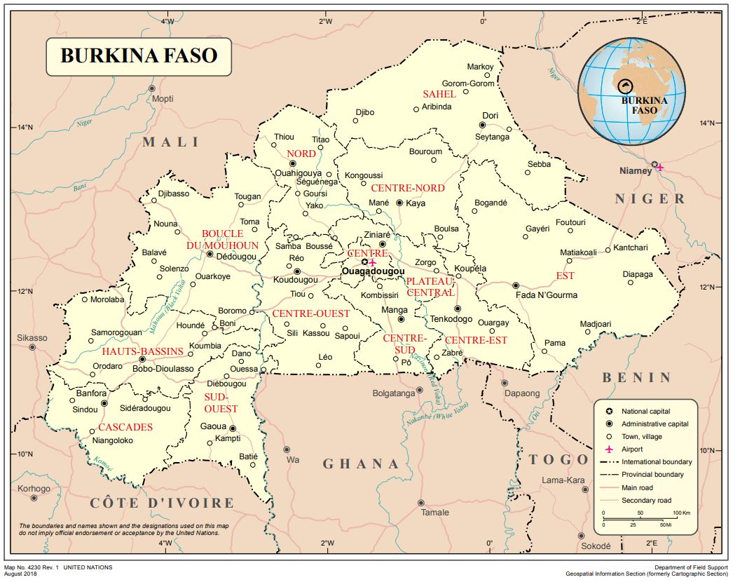 Burkina Faso Map