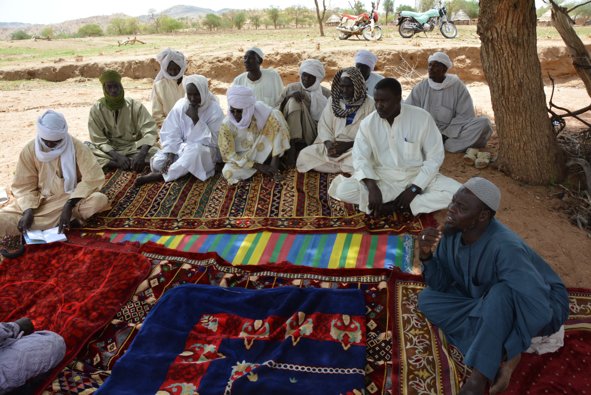 Conflict resolution inter-tribal meeting in Eastern Chad. 2016.