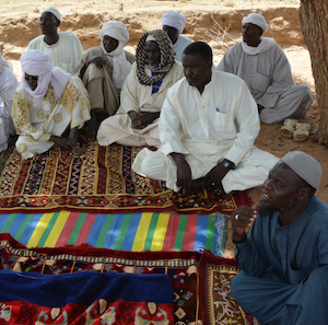 Conflict resolution inter-tribal meeting in Eastern Chad. 2016.