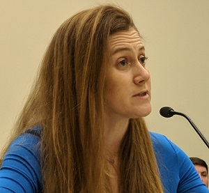 Naomi Kikoler, Charlie Brown, and Richard Fontaine testify at a hearing before the Tom Lantos Human Rights Commission.