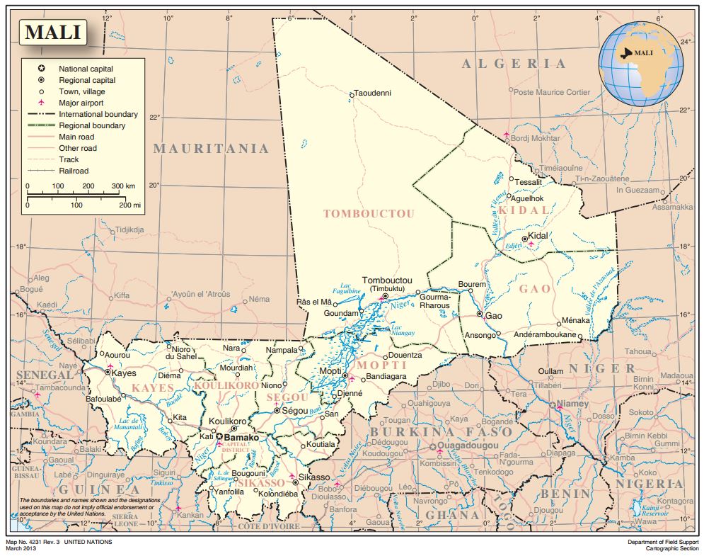 Map of Mali