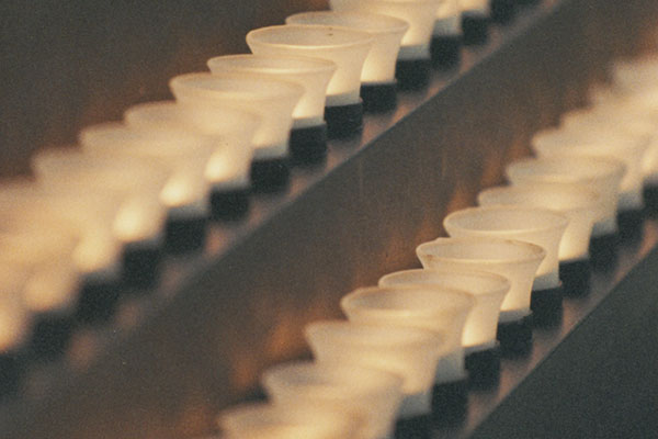 Candles in the Hall of Remembrance