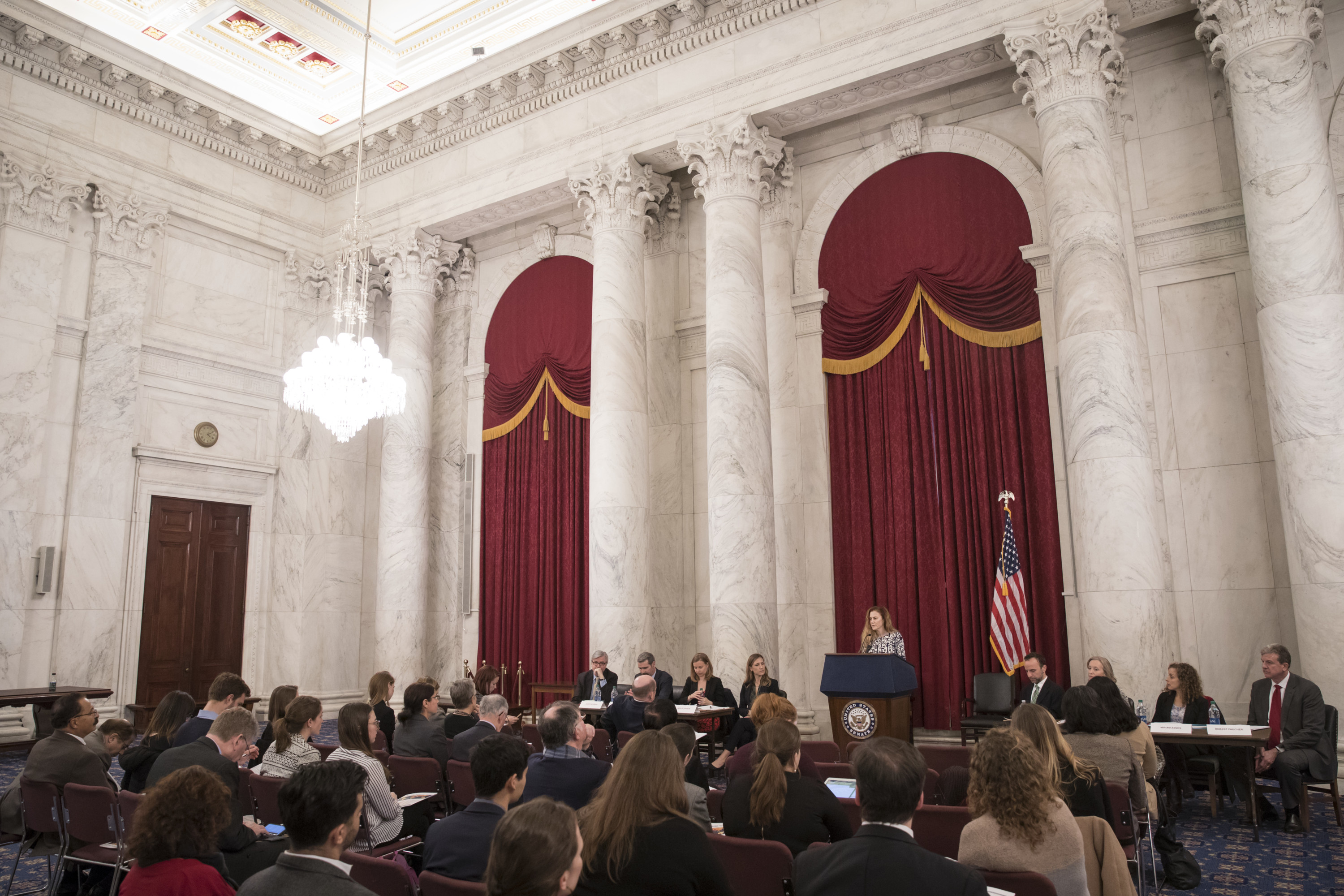 Naomi Kikoler, Director of the Museum’s Simon-Skjodt Center for the Prevention of Genocide, delivers remarks.