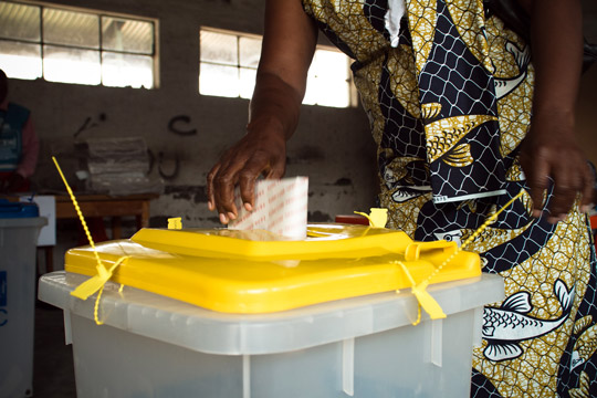 At the polls in Goma, eastern DRC.  Nov. 28, 2011. Photo by Piet Suess for ECI