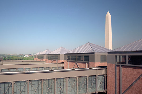 A view of the top of the Museum